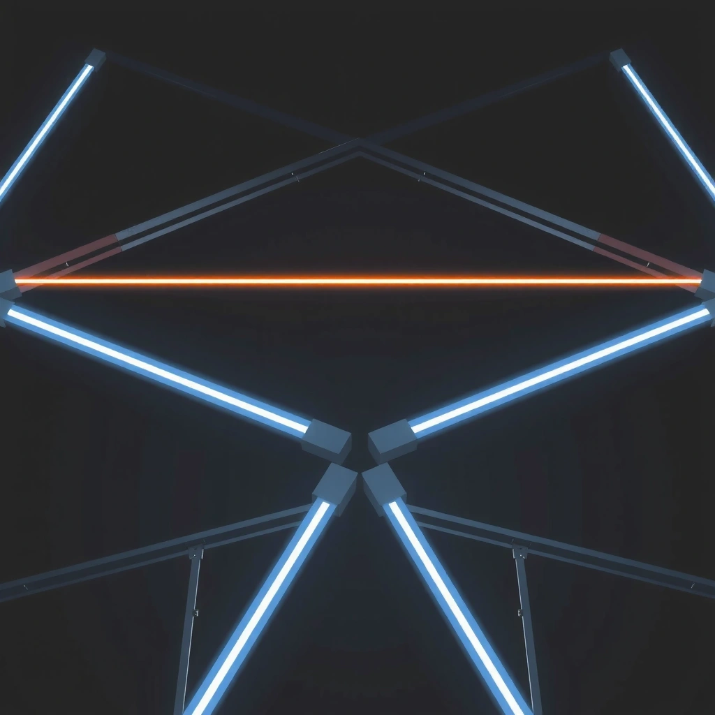 Dynamisches Stahl-Geometrie-Muster